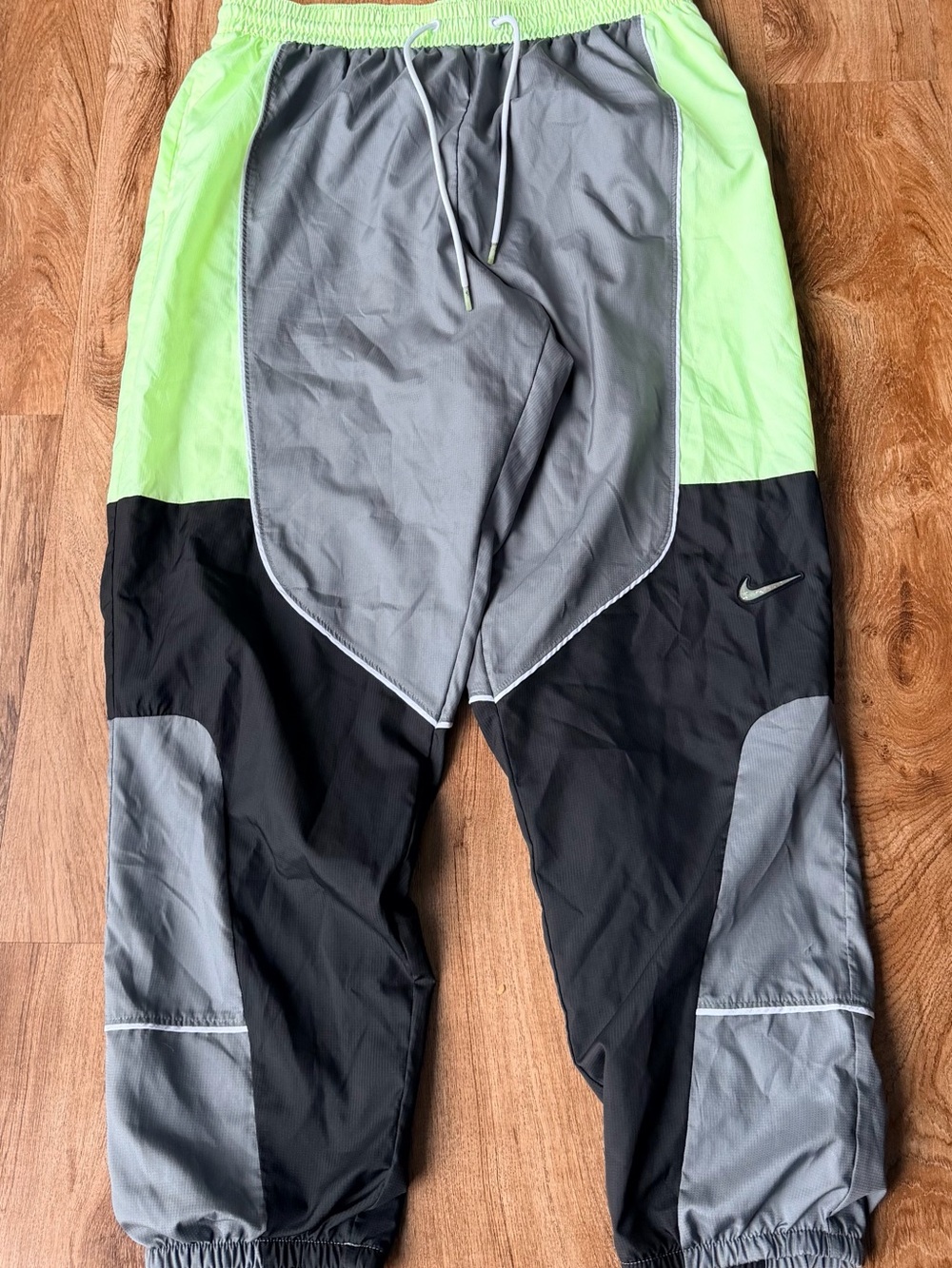 Nike Colorblock Joggers - Neon Green, Gray, Black